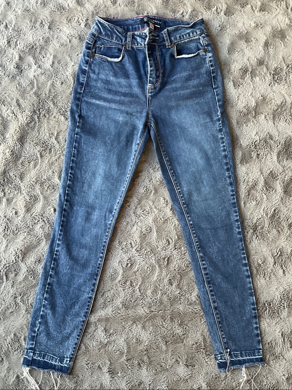 Women's High-Rise Ankle Jeans - Blue Denim